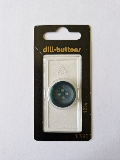 [001254] 3/4" Polyester button olive / dark green