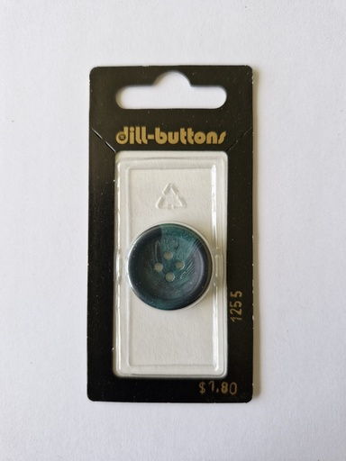 [001255] 7/8" Polyester button olive / dark green