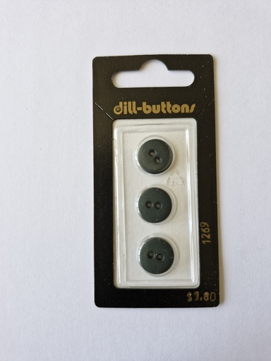 [001269] 1/2" Polyamid button olive / dark green