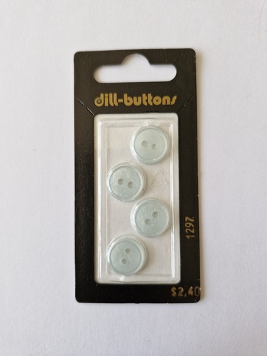 [001297] 1/2" Polyester button blue / light blue