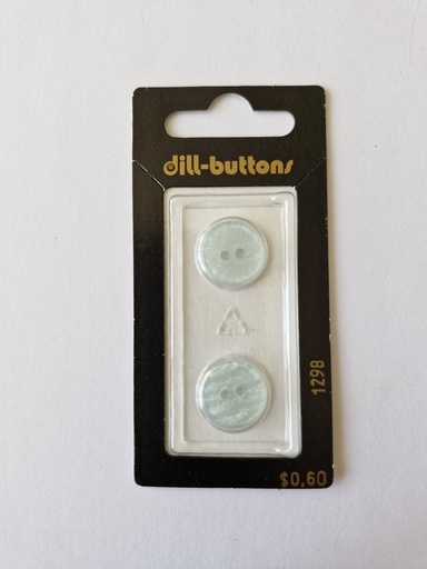 [001298] 5/8" Polyester button blue / light blue