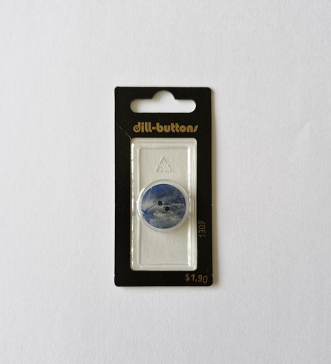 [001309] 3/4" Polyester button royal blue