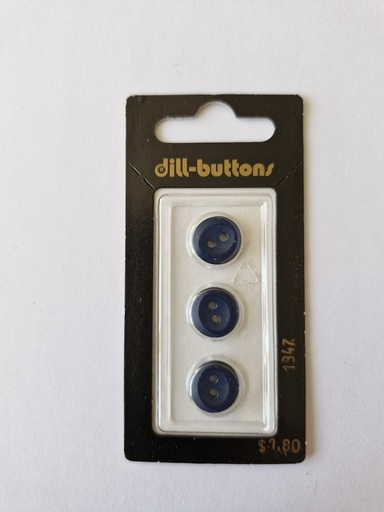 [001347] 1/2" Polyester button navy