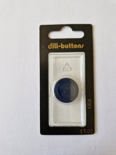 [001350] 3/4" Polyester button navy