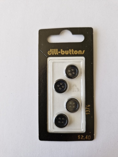 [001374] 7/16" Polyester button navy