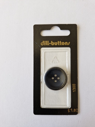 [001380] 7/8" Polyester button navy