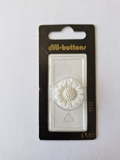 [001532] 3/4" Polyamid button white