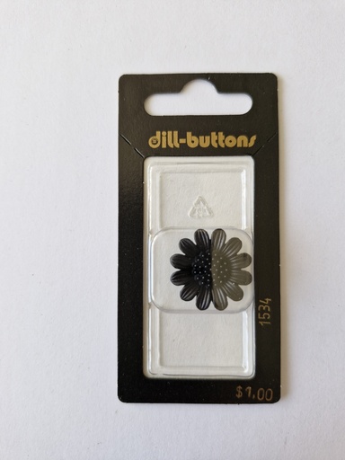 [001534] 3/4" Polyamid button black