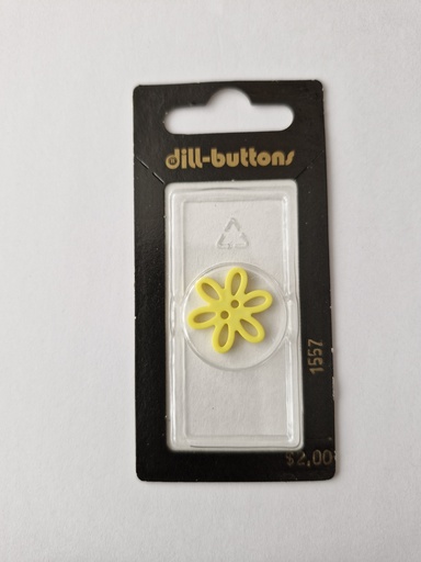 [001557] 1-3/16" novelty button yellow