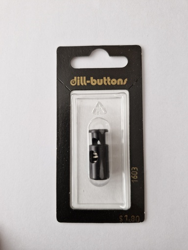 [001603] 7/8" cord stopper black