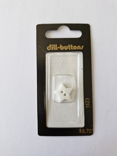 [001623] 5/8" Polyamid button white