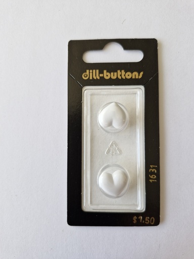 [001631] 9/16" children button white