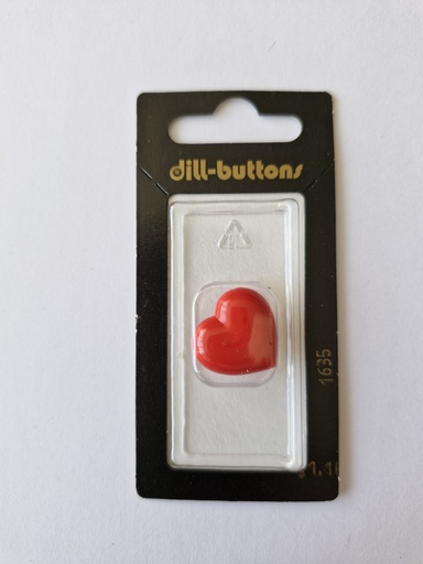 [001635] 3/4" children button red