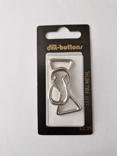 [001775] 3/8" full metal buckle silver