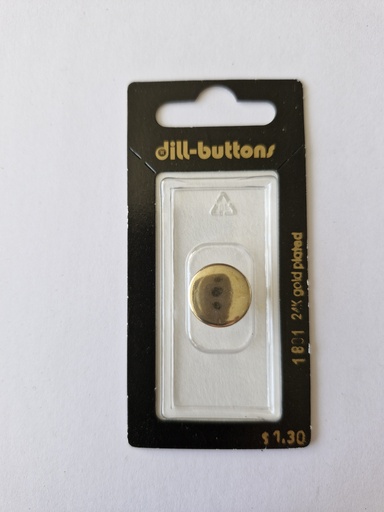 [001801] 5/8" Full metal button gold