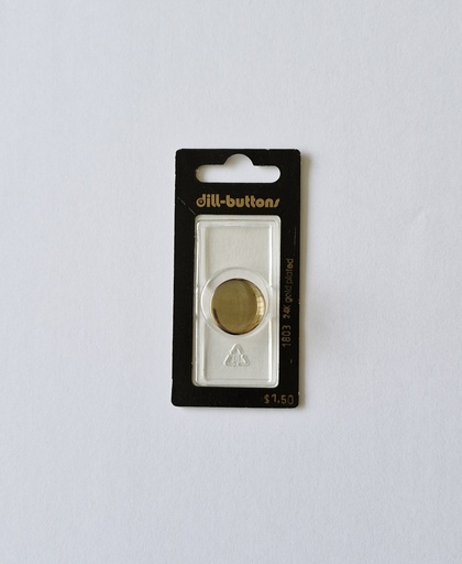 [001803] 3/4" Full metal button gold
