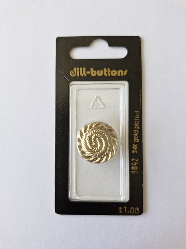 [001842] 3/4" Polyamid button gold