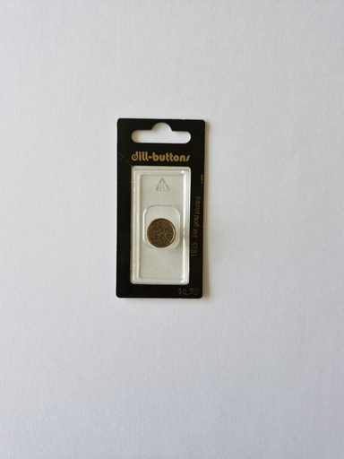[001885] 5/8" Full metal button antique gold