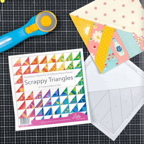 Scrappy Triangle 6" papers