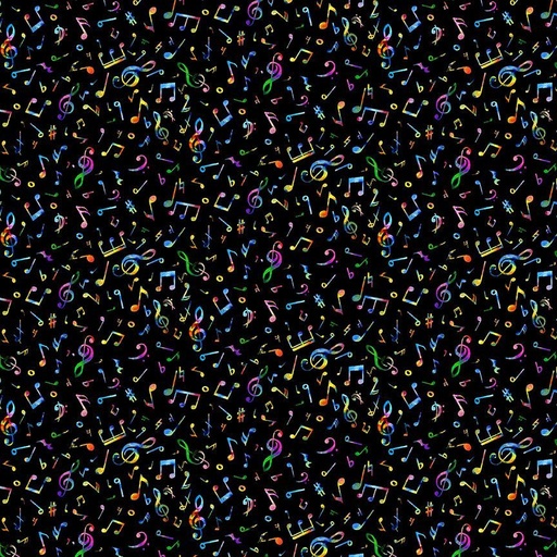 Painted Guitar CD3676 Tiny Notes