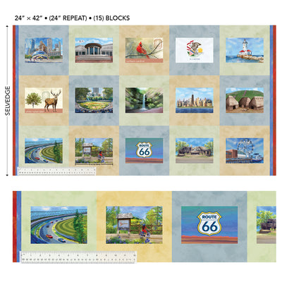 Illinois ShopHop 2025 Welcome 54672DP Panel