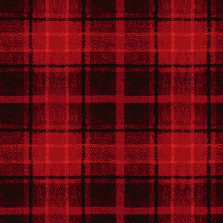 [F10896M-R] Red Big Plaid Flannel