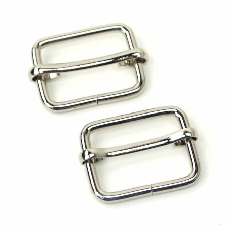 [STS125ST] Two Slider Buckles 1" Nickel
