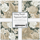 Holiday Flourish Peppermint Twist 10" Squares