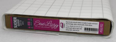 [SLG102] Sew Lazy Slicker Iron-on Glossy Vinyl Interfacing 17 in x 10yd