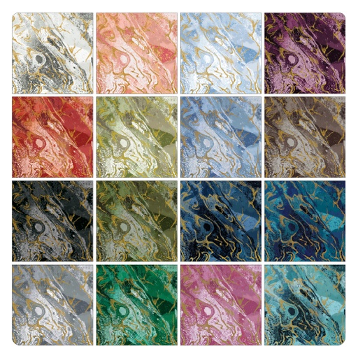 Marbled Earth FQ 16pc