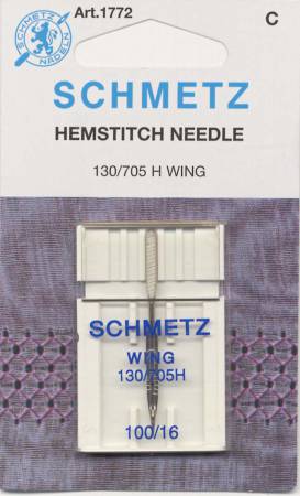 [1772] Schmetz Hemstitch / Wing Machine Needle Size 100 1ct