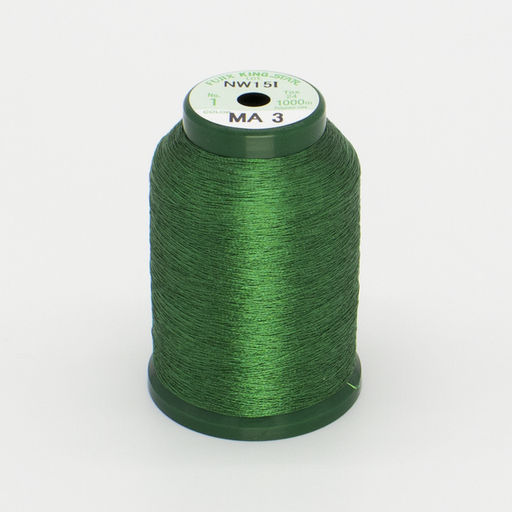 [A470003] KingStar Metallic Embroidery Thread - Green (MA3)