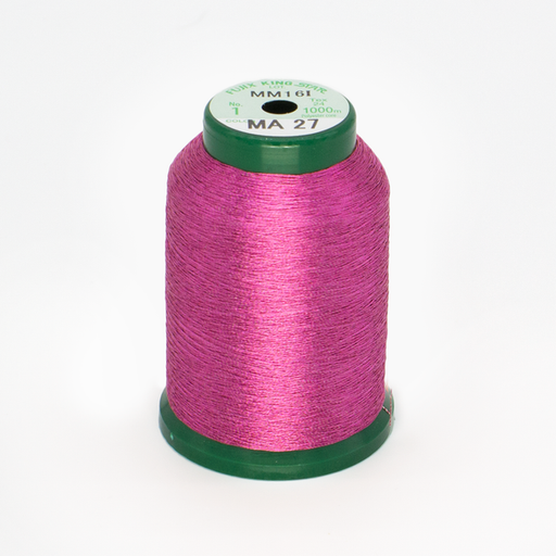 [A470027] KingStar Metallic Embroidery Thread - Fuchsia (MA27)