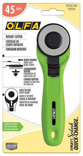 [RTY2CLGR] Rotary Ctr 45mm Lime Green