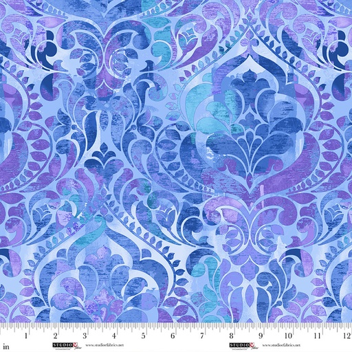 [8568-75] You Damask! 118" - Blue Violet 8568-75