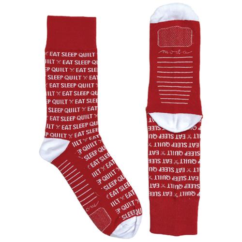 [SOCKS 30] Eat Sleep Quilt Socks