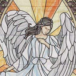 [12605USB] Celestial Stained Glass Tiling Scene USB