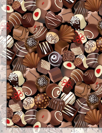 [454059] Chocolate Truffles C1086 Black