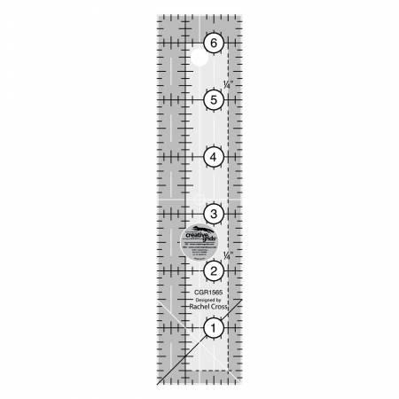 [cgr106] Creative Grids Quilt Ruler 1"x6"
