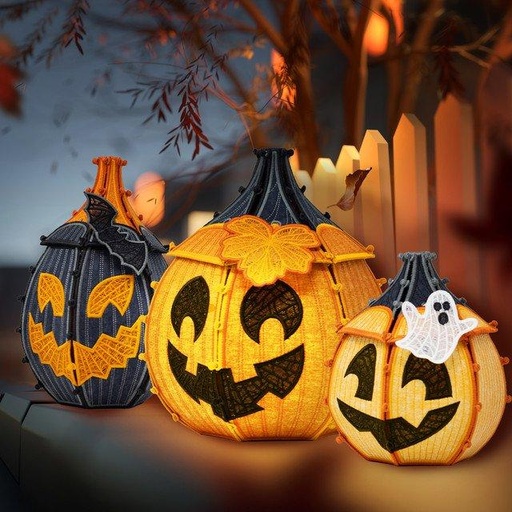 [12942USB] Freestanding Jack-O-Lantern Pumpkin Patch