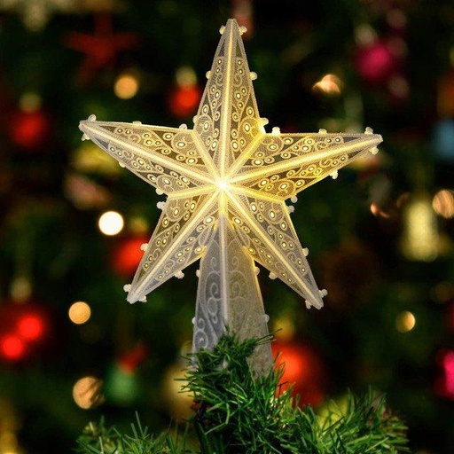 [12955USB] Freestanding Star Tree Topper