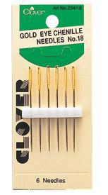 [234CV-18] Gold Eye Chenille Needles #18