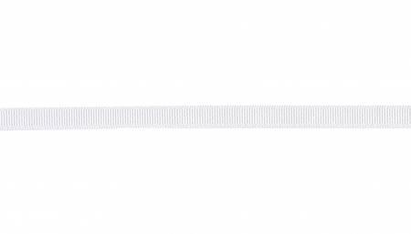 [3012-02915] Grosgrain Ribbon White 3/8in x 20yds