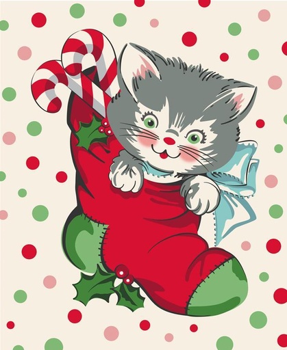 [867621] Kitty Christmas Panel 31207 11
