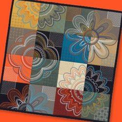 [12548USB] Modern Petals Tiling Scene USB