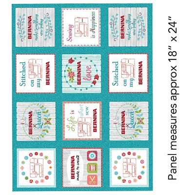 [1547412791] My Happy Place Panel - Bernina Medalions 116099