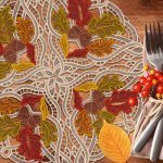 [12827usb] OESD Autumn Doilies & Napkin USB