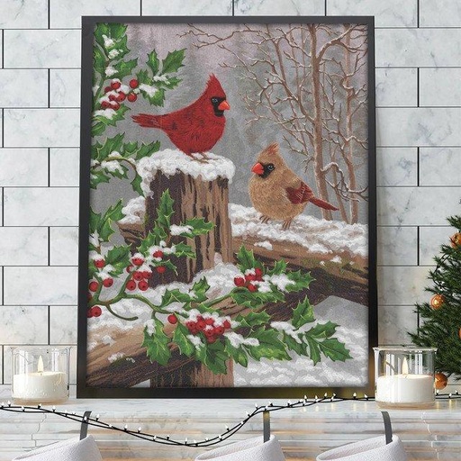[80338USB] OESD Winter Visitors Tiling Scene USB