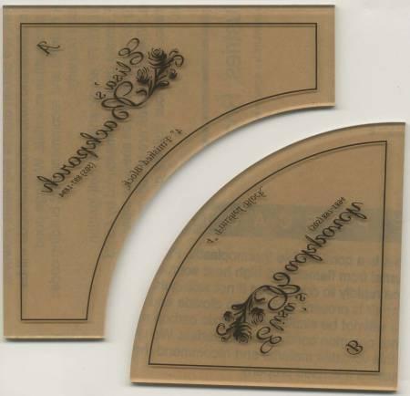 [EBD05] 4in Drunkards Path Acrylic Template
