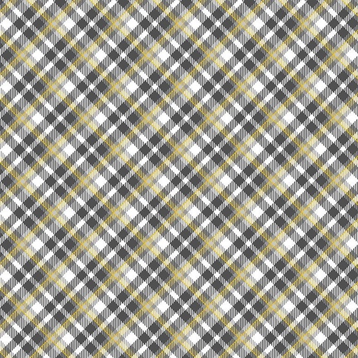 [869256] Silver and Gold Plaid CM2578 Grey